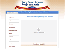 Tablet Screenshot of partypantryfinewines.com